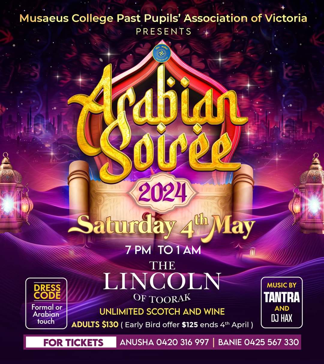Arabian Soiree 2024 By Museaus College PPA Victoria